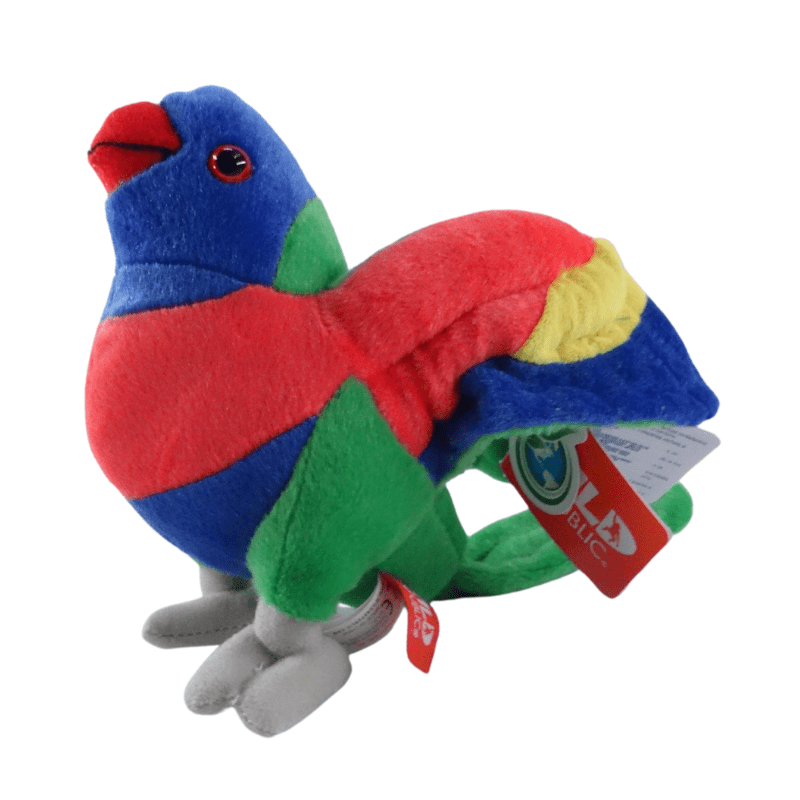 peluche ave multicoles