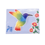 Cuadro yeso pintado colibri